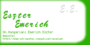 eszter emerich business card